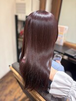 ヘアーデザインガーデニア(hair design Gardenia) *カシスピンクカラー*【赤羽 赤羽岩淵 子連れ美容室】