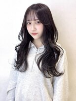 アクシス 栄店(`AXIS)&nbsp;松本/ワンホンレイヤー/ミルクティーブロンド/ダークブルー/栄