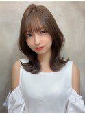 20代30代大人かわいいセミロングヘア★くびれレイヤー