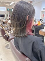 キアラ(Kchiara)&nbsp;インナーボルドーカラー×結べるくびれボブ【福岡Kchiara奥野】