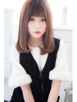 アンジュ ヘアー(Ange hair)&nbsp;アンジュヘアー　イノセントカラーのワンカールスタイル