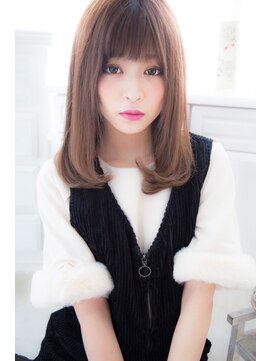 アンジュ ヘアー(Ange hair) アンジュヘアー イノセントカラーのワンカールスタイル