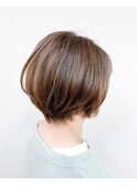 《TOPHAIR 玉島店/ ベリー》ナチュラルショート×パールブラウン
