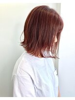 小顔,切りっぱなしカーキベージュ[表参道/表参道駅]