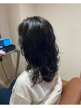 シュリンプ エス 石川橋店(SHRIMP es) 外人風パーマアッシュカラー