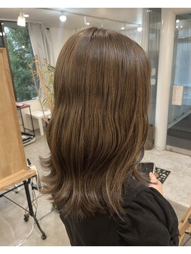 アムプリエ(Ame briller) オリーブベージュ透明感カラーブリーチなしダブルカラー