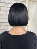 アイティー バイ アルバム 中野店(IT by ALBUM)&nbsp;ボブブルーブラック_グレージュカラーボブウルフ_ba401791