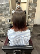 ライフ 忍ケ丘店(Lyfe)&nbsp;オレンジボブグラデーション_ショコラアッシュ外ハネ_230