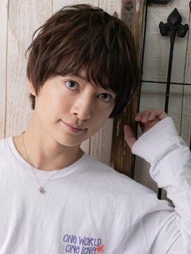 モッズヘアー メン 戸田公園店(mod's hair men) グレーベージュくせ毛風パーマのユニセックスマッシュa戸田公園