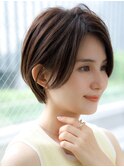 前髪なし大人ショートボブ20代30代40代【AIN.表参道】川原大地