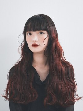 テン 栄店(tenn) レッドブラウン/ウェーブヘア/ケアブリーチ【kuroda】