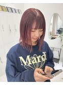美髪*レッドブラウン*イメチェン*髪質改善【Zina札幌大通】