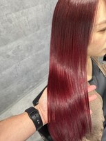 ルイス(L'wis)&nbsp;ブリーチなしで作る，レッドカラーは宮本にお任せください。