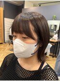 前髪カット×サイドバング［シアーカラー/姫カット/鎌取］