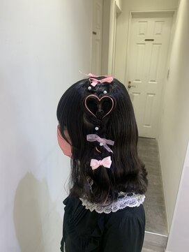 コル(CoL) イベントヘアメ/サイドハート編みたらし