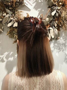 ミモザ ビカミドウ 自由が丘(Mimosa Bigamido) ▼30代髪型 会社OKなインナーカラー 艶カラー