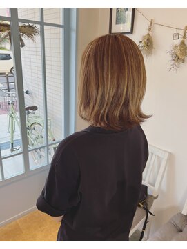 ケアアンドデザイン 今里本店(care&design fulfill) 【くびれミディ】【ベージュ】【ハイトーン】20代30代40代50代