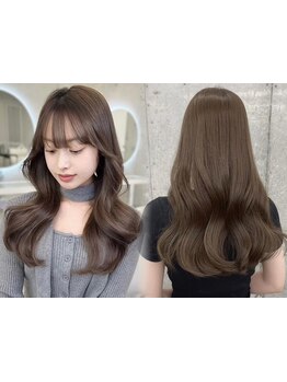 3回使えるカットカラーTR\7990◆可愛く盛れる韓国ヘアならICY[レイヤーカット/透明感カラー]