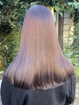 ディモアンド 表参道(Dimo&) x透明感カラー/イメチェン/ホワイトブロンド/外ハネボブ/美髪