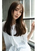 簡単スタイリングレイヤーカット黒髪スタイル