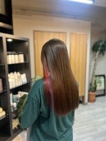 アリカ(arika)&nbsp;明るめベージュにピンクインナーカラー