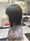 切りっぱなしボブ/ボブ/縮毛矯正