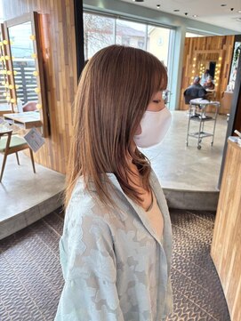 ヘアラウンジ アングゥ(hair lounge ungu) ピンクアッシュカラー