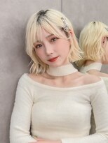 ロンドリゼル 札幌(Lond RiseL) オリーブグレー/前髪/ボブ/マロンベージュ/レイヤーカット/小顔