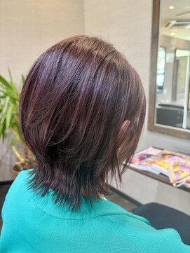 カミビト 東大阪本店(KamiBito) ハイライト×ウルフカット