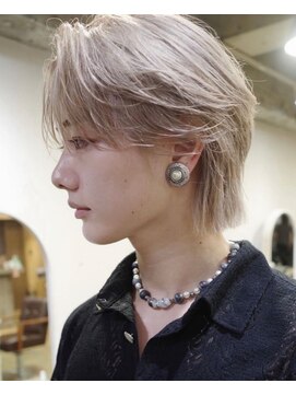 ピア(Pia) 横顔映えメンズウルフ〈ハイトーン〉