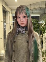 ダブ アオヤマ(DaB AOYAMA)&nbsp;マーブルデザインカラーグレージュグリーンブラウンローライト