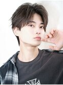 ツーブロックあり韓国バランスマッシュ"フェザーパーマ"