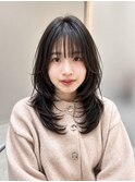 韓国ヘア＊ミディアムレイヤースタイル