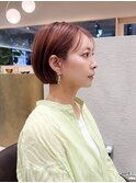 SYUK/髪質改善/ミニボブ/ピンクブラウン/高円寺