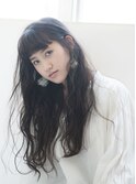 【自由が丘KEEP】黒髪似合わせパーマロングウェーブ