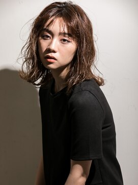 カッファ 東銀座(CUFFA) 【CUFFA】無造作カールデザインカラー大人ボブ東銀座築地新富町