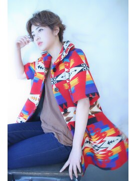 ブーケ(BOUQUET) エッジショート・毛先カール・似合わせカット・センターパート