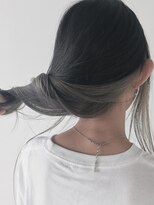 アディクト 綾瀬(ADDICT)&nbsp;【ADDICT_YuuYa】インナーカラー_ホワイトプラチナ_ネイビー