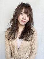 アイティー バイ アルバム 浦和店(IT by ALBUM)&nbsp;ラフカールミディアム_ココアブラウンフリンジウェーブ_27359