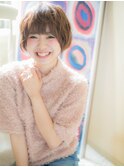 *CUORE我孫子*…カーキベージュアンニュイ抜け感ショートウルフc