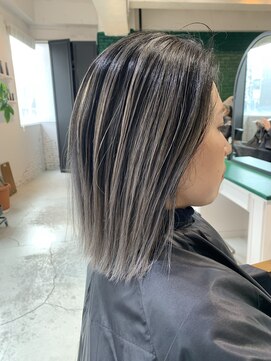 リアン(Lien) Lien☆エアータッチバレイヤージュ×ホワイトグレー