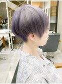 アッシュ/前下がりショートボブ/ハンサムショート/イメチェン　A
