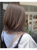 レイヤーボブ オリーブベージュ