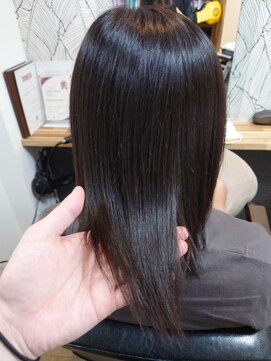 ヘアーカルチャー 小倉台店 HAIR CULTURE ミディアムストレートココアブラウンセミロング