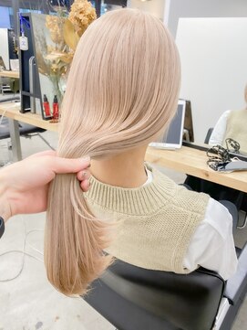 シェーン 仙台駅広瀬通店(schon) ミルクティーブロンド