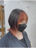 【フェイスフレーミングカラー】こっくりオレンジで秋カラー♪