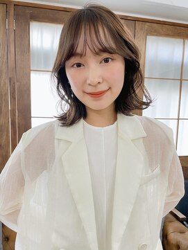 アンガーデン(Une GARDEN) シルキーベージュ ボブ ニュアンスカール