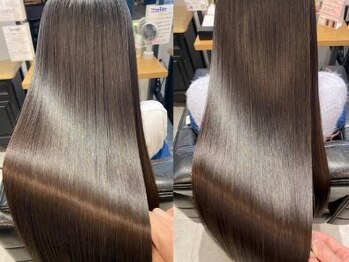 ルール オブ ビューティヘアー 千本丸太町店(rule of beauty hair)の写真/《美髪を求める女性からの支持率No.1☆》諦めてたダメージ髪に芯から潤いを。乾かすだけでまとまる髪へ◎