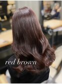 暖かみのあるブラウンレッドブラウンピンクブラウン＊RINA