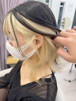 グーフィートーキョー 銀座(Goofy Tokyo)&nbsp;Goofy銀座/アンブレラカラー/ブラック×ブロンド/インナーカラー